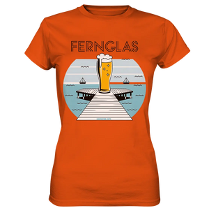fernglas - Biergenuss am Steg - Ladies Premium Shirt Bright Lights Arts