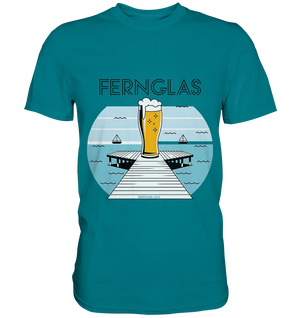 fernglas - Biergenuss am Steg - Premium Shirt Bright Lights Arts