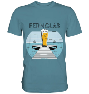fernglas - Biergenuss am Steg - Premium Shirt Bright Lights Arts