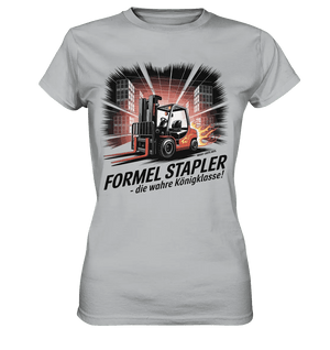 Formel Stapler – Die Königsklasse der Flurförderfahrzeuge - Ladies Premium Shirt - Bright Lights Arts