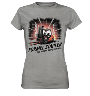 Formel Stapler – Die Königsklasse der Flurförderfahrzeuge - Ladies Premium Shirt - Bright Lights Arts