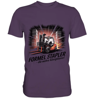 Formel Stapler – Die Königsklasse der Flurförderfahrzeuge - Premium Shirt - Bright Lights Arts