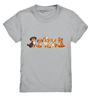 Fünf süße Cartoon - Hunde – Perfektes Geschenk für Hundefreunde - Kids Premium Shirt - Bright Lights Arts