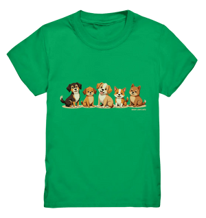 Fünf süße Cartoon - Hunde – Perfektes Geschenk für Hundefreunde - Kids Premium Shirt - Bright Lights Arts
