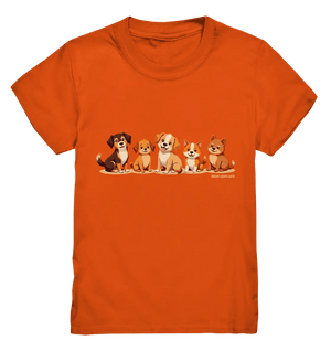 Fünf süße Cartoon - Hunde – Perfektes Geschenk für Hundefreunde - Kids Premium Shirt - Bright Lights Arts