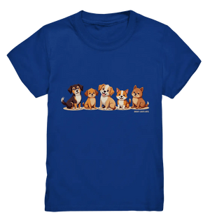 Fünf süße Cartoon - Hunde – Perfektes Geschenk für Hundefreunde - Kids Premium Shirt - Bright Lights Arts