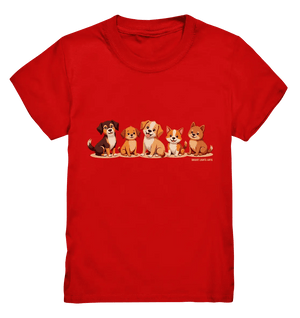 Fünf süße Cartoon - Hunde – Perfektes Geschenk für Hundefreunde - Kids Premium Shirt - Bright Lights Arts
