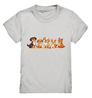Fünf süße Cartoon - Hunde – Perfektes Geschenk für Hundefreunde - Kids Premium Shirt - Bright Lights Arts