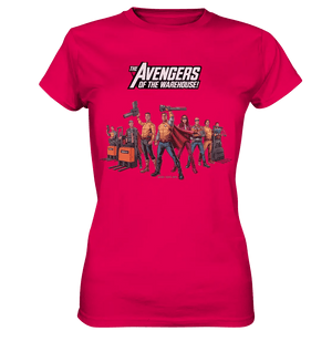 Lagerhelden – Humorvolle und kreative Teamwork Kunst - Ladies Premium Shirt - Bright Lights Arts