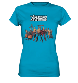 Lagerhelden – Humorvolle und kreative Teamwork Kunst - Ladies Premium Shirt - Bright Lights Arts