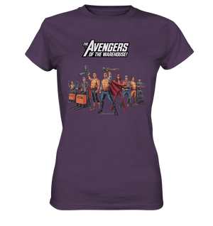 Lagerhelden – Humorvolle und kreative Teamwork Kunst - Ladies Premium Shirt - Bright Lights Arts