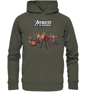 Lagerhelden – Humorvolle und kreative Teamwork Kunst - Organic Hoodie - Bright Lights Arts