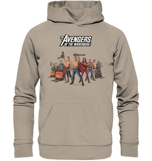 Lagerhelden – Humorvolle und kreative Teamwork Kunst - Organic Hoodie - Bright Lights Arts