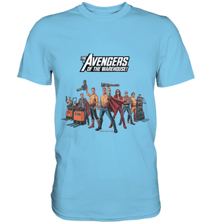 Lagerhelden – Humorvolle und kreative Teamwork Kunst - Premium Shirt - Bright Lights Arts