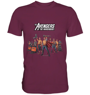 Lagerhelden – Humorvolle und kreative Teamwork Kunst - Premium Shirt - Bright Lights Arts