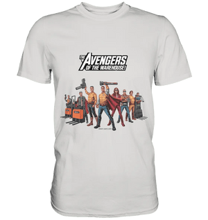 Lagerhelden – Humorvolle und kreative Teamwork Kunst - Premium Shirt - Bright Lights Arts