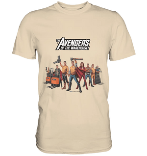 Lagerhelden – Humorvolle und kreative Teamwork Kunst - Premium Shirt - Bright Lights Arts