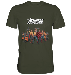 Lagerhelden – Humorvolle und kreative Teamwork Kunst - Premium Shirt - Bright Lights Arts