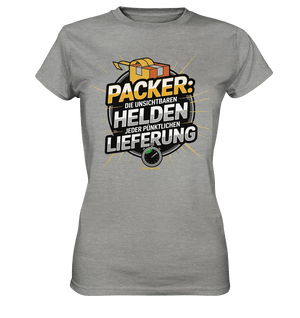 PACKER: Unsichtbare Helden der Logistik – Ein Design für Berufsstolz - Ladies Premium Shirt - Bright Lights Arts