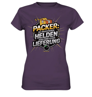 PACKER: Unsichtbare Helden der Logistik – Ein Design für Berufsstolz - Ladies Premium Shirt - Bright Lights Arts