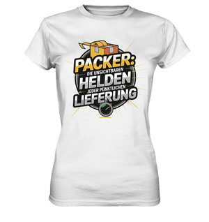 PACKER: Unsichtbare Helden der Logistik – Ein Design für Berufsstolz - Ladies Premium Shirt - Bright Lights Arts