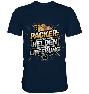 PACKER: Unsichtbare Helden der Logistik – Ein Design für Berufsstolz - Premium Shirt - Bright Lights Arts