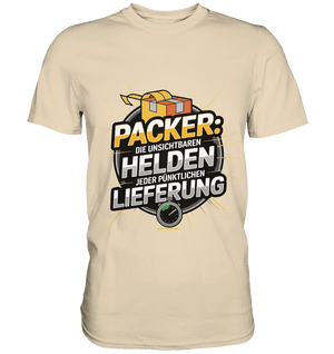 PACKER: Unsichtbare Helden der Logistik – Ein Design für Berufsstolz - Premium Shirt - Bright Lights Arts
