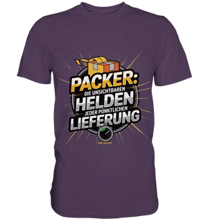 PACKER: Unsichtbare Helden der Logistik – Ein Design für Berufsstolz - Premium Shirt - Bright Lights Arts