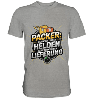 PACKER: Unsichtbare Helden der Logistik – Ein Design für Berufsstolz - Premium Shirt - Bright Lights Arts