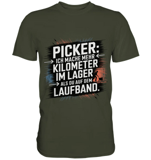 Picker – Kilometerjagd im Lager, neu definiert - Premium Shirt - Bright Lights Arts