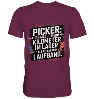 Picker – Kilometerjagd im Lager, neu definiert - Premium Shirt - Bright Lights Arts