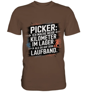 Picker – Kilometerjagd im Lager, neu definiert - Premium Shirt - Bright Lights Arts