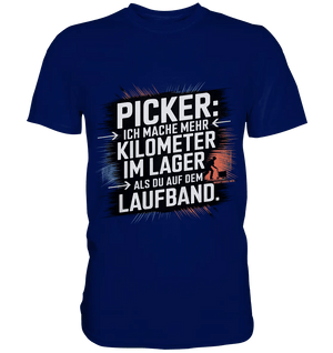 Picker – Kilometerjagd im Lager, neu definiert - Premium Shirt - Bright Lights Arts