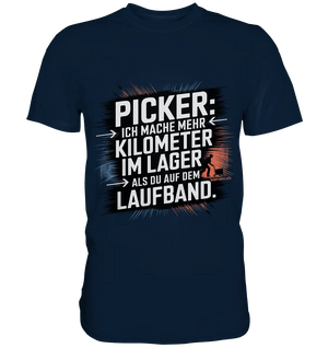 Picker – Kilometerjagd im Lager, neu definiert - Premium Shirt - Bright Lights Arts
