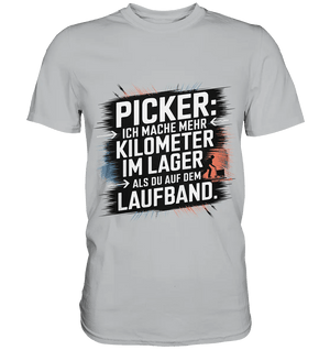 Picker – Kilometerjagd im Lager, neu definiert - Premium Shirt - Bright Lights Arts