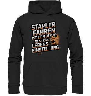 Stapler fahren – Mehr als ein Beruf, eine Lebenseinstellung! - Organic Hoodie - Bright Lights Arts