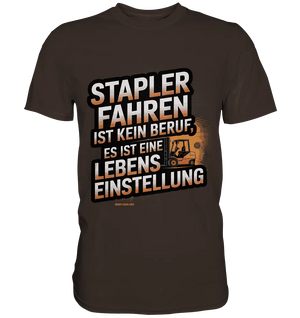 Stapler fahren – Mehr als ein Beruf, eine Lebenseinstellung! - Premium Shirt - Bright Lights Arts