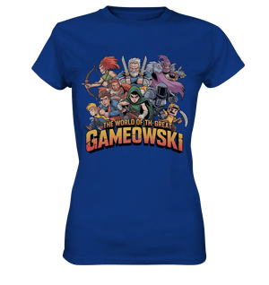 The Great Gameowski – Comic - Gaming - Abenteuer in epischer Farbwelt - Ladies Premium Shirt - Bright Lights Arts
