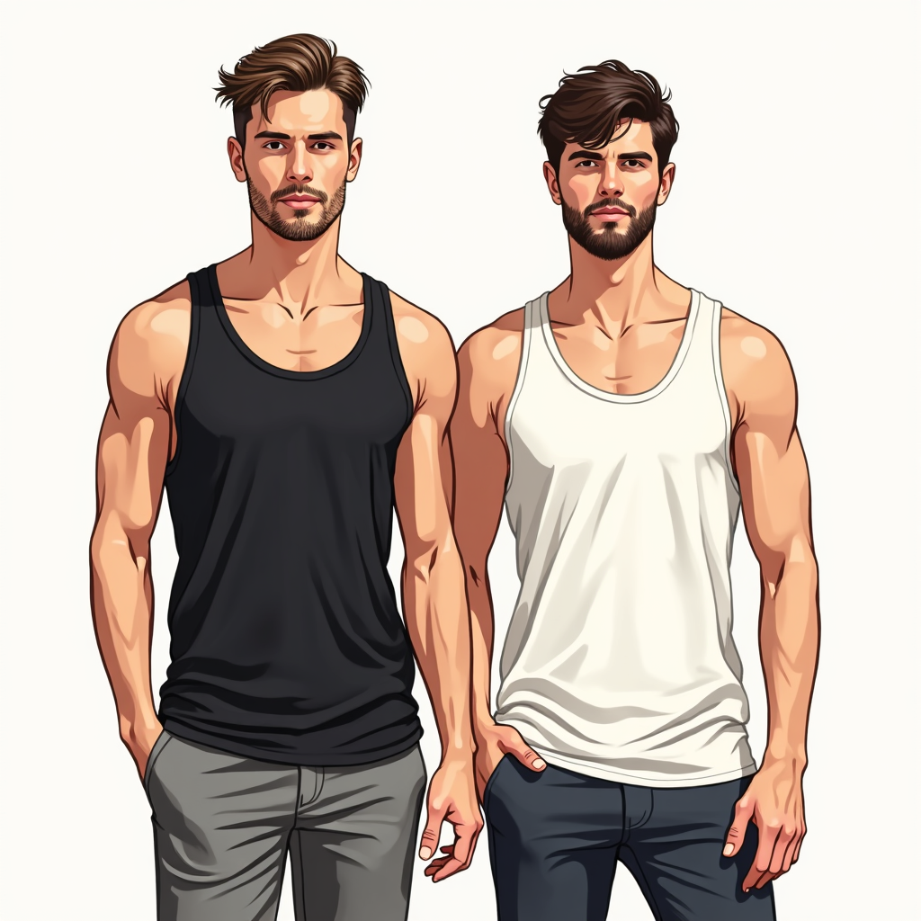 Classic-Tanktop-Men Bright Lights Arts