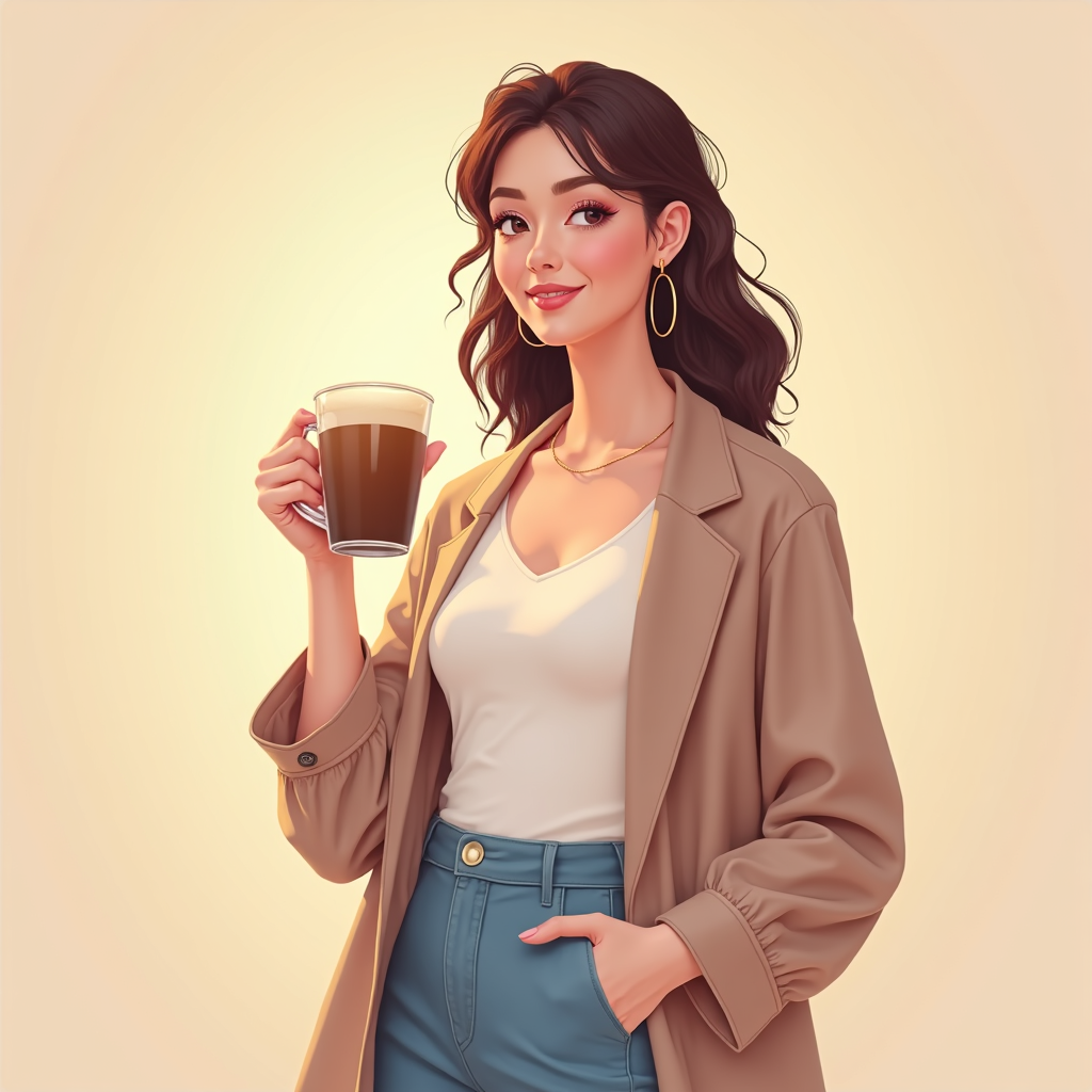 Glas-Tasse-satiniert Bright Lights Arts