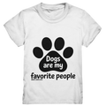 .dogs are my favorite people - heartfelt pet art - Kids Premium Shirt Bright Lights Arts