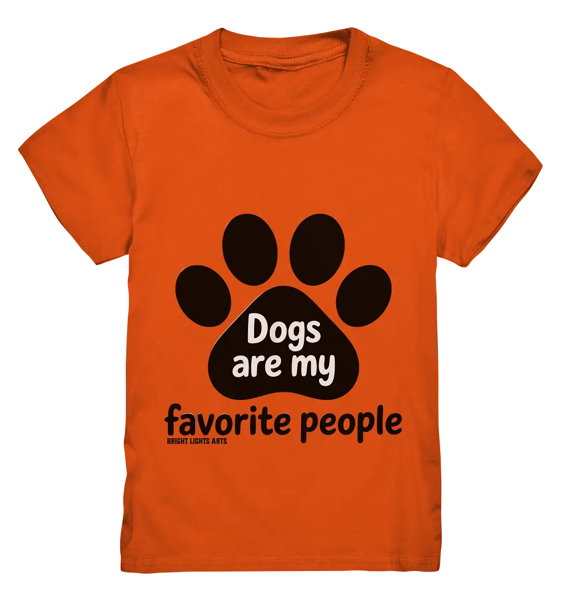 .dogs are my favorite people - heartfelt pet art - Kids Premium Shirt Bright Lights Arts