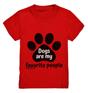 .dogs are my favorite people - heartfelt pet art - Kids Premium Shirt Bright Lights Arts