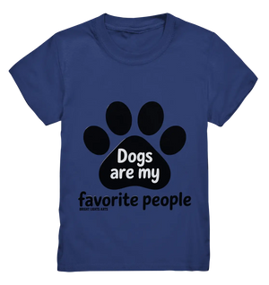 .dogs are my favorite people - heartfelt pet art - Kids Premium Shirt Bright Lights Arts