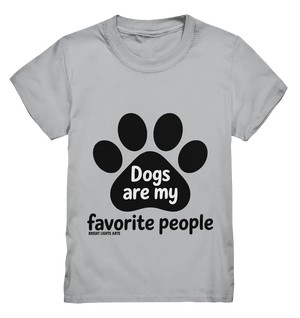.dogs are my favorite people - heartfelt pet art - Kids Premium Shirt Bright Lights Arts
