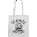 AUF ZU NEUEN ABENTEUERN – Inspirierendes Segelschiff-Design - Baumwolltasche Bright Lights Arts