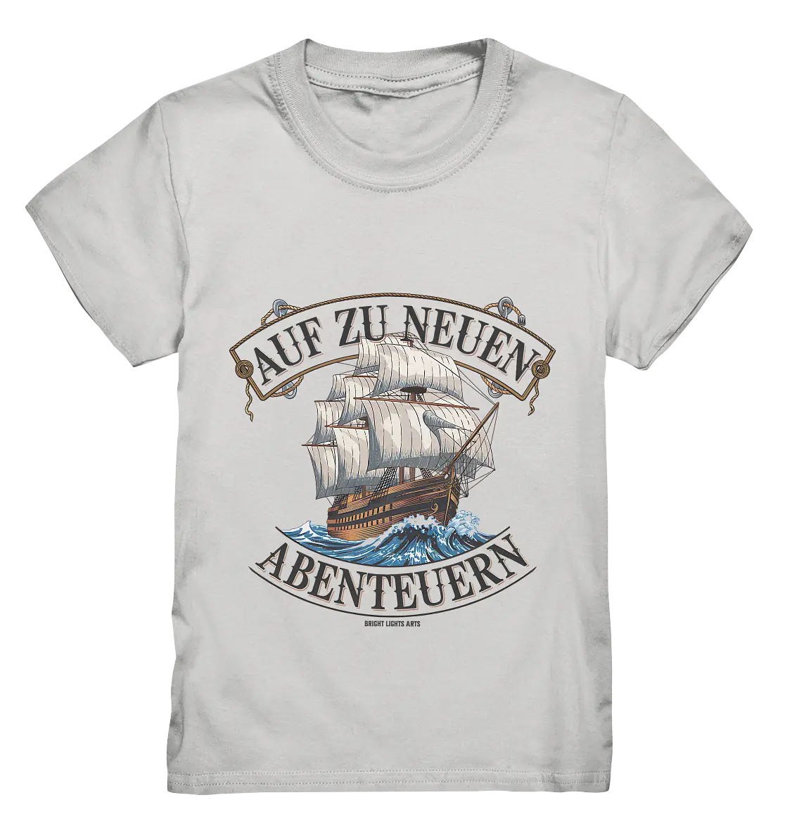AUF ZU NEUEN ABENTEUERN – Inspirierendes Segelschiff-Design - Kids Premium Shirt Bright Lights Arts