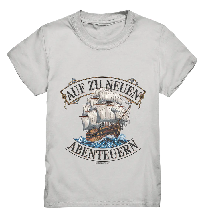 AUF ZU NEUEN ABENTEUERN – Inspirierendes Segelschiff-Design - Kids Premium Shirt Bright Lights Arts