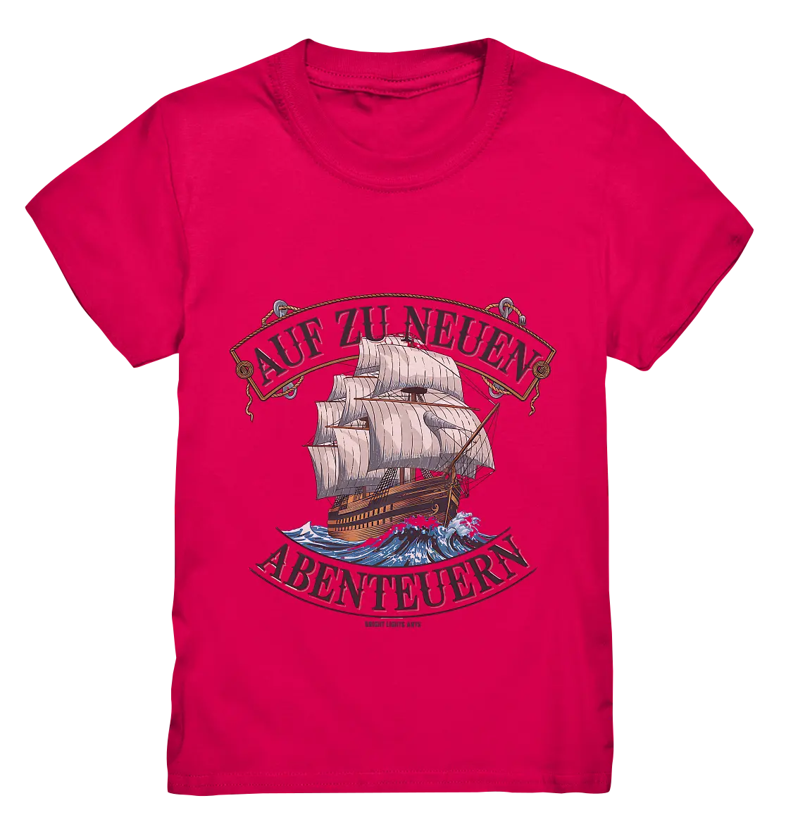 AUF ZU NEUEN ABENTEUERN – Inspirierendes Segelschiff-Design - Kids Premium Shirt Bright Lights Arts