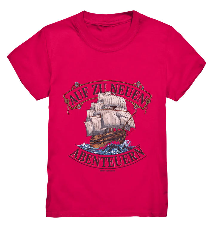 AUF ZU NEUEN ABENTEUERN – Inspirierendes Segelschiff-Design - Kids Premium Shirt Bright Lights Arts